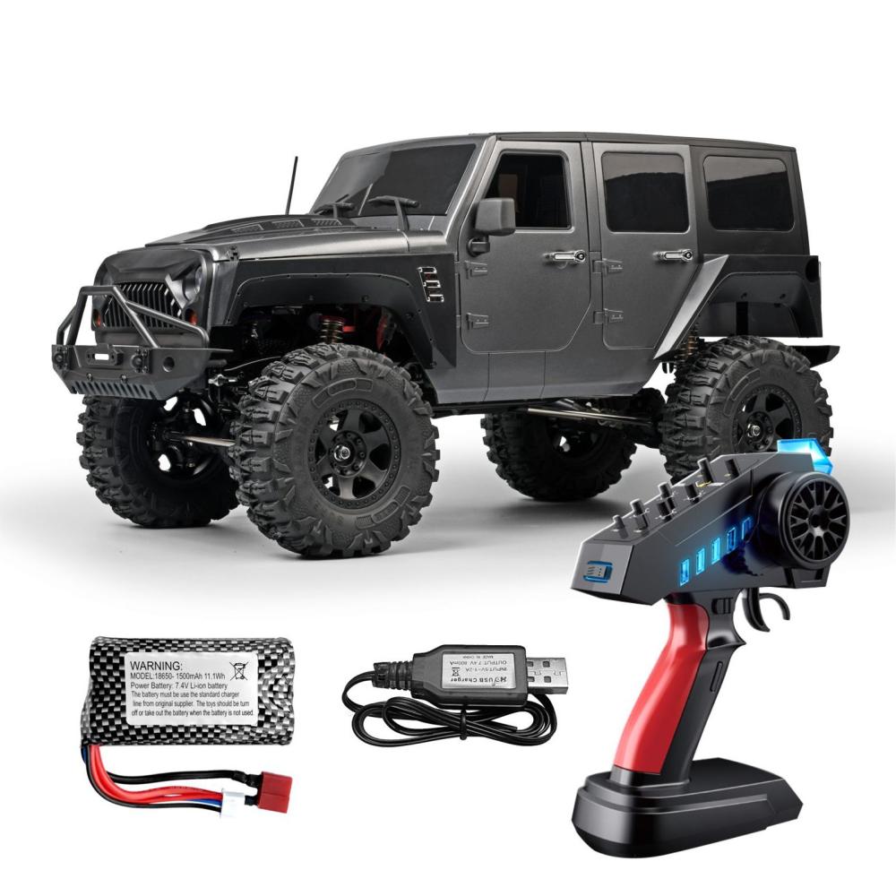 1:10 Scale 2.4G 4WD Rechargeable Remote Control Crawler Remote Control Car Toy with Controllable Lights Grey |  Cars Cars Cars