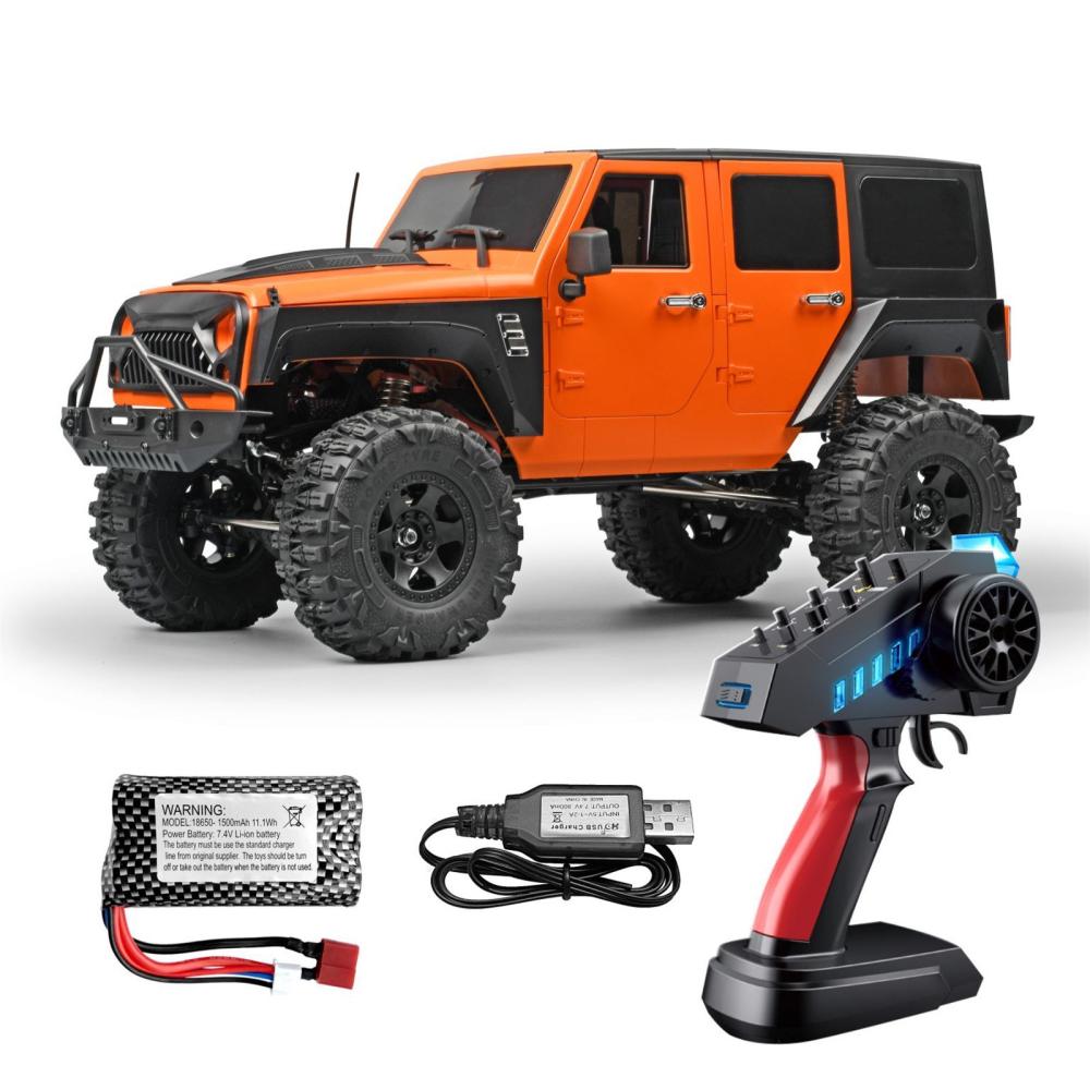 1:10 Scale 2.4G 4WD Rechargeable Remote Control Crawler Remote Control Car Toy with Controllable Lights Orange |  Cars Cars Cars