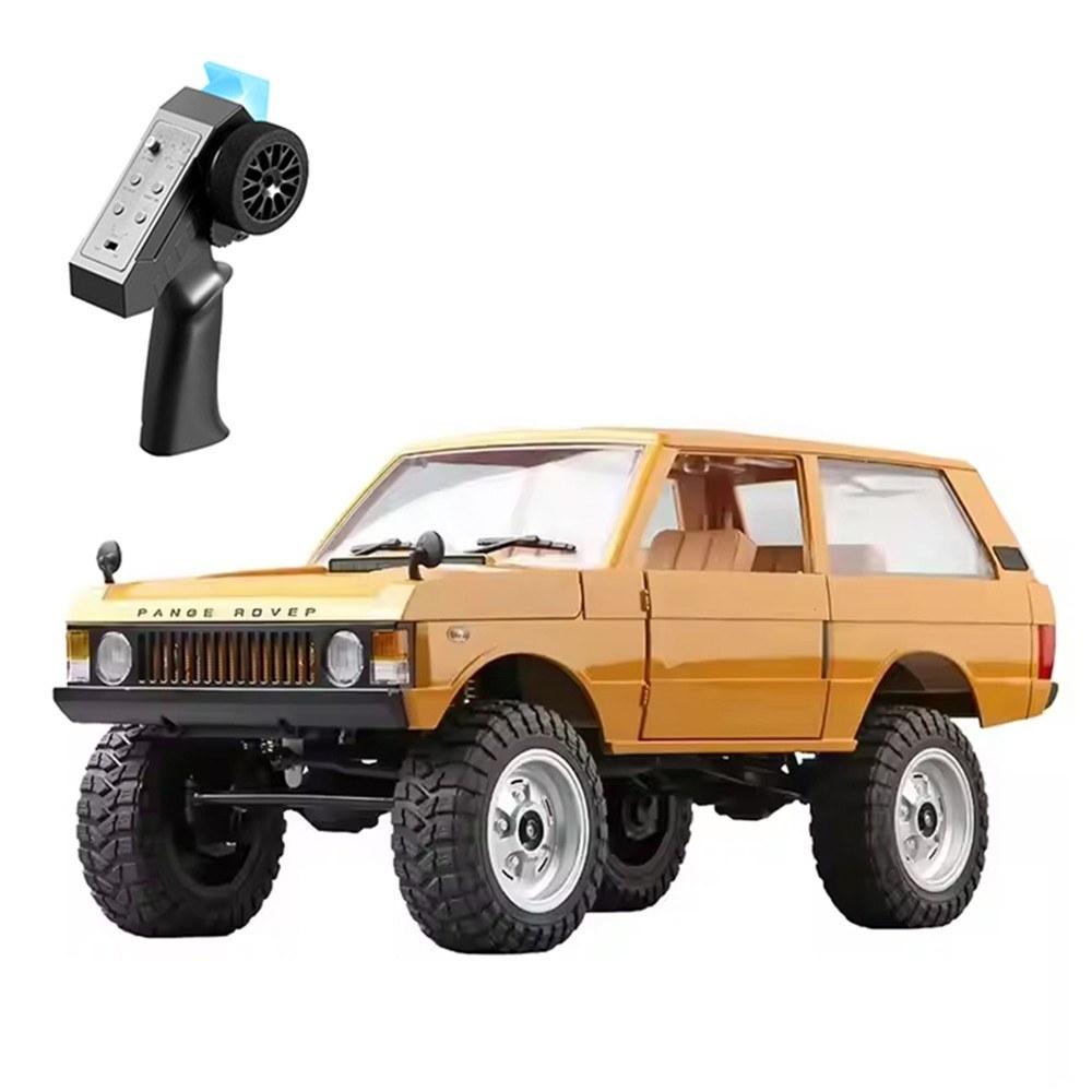 1:12 Scale 2.4Ghz 4WD Remote Control Crawler Rechargeable Remote Control Car Toy with Controllable Headlights Yellow |  Cars Cars Cars