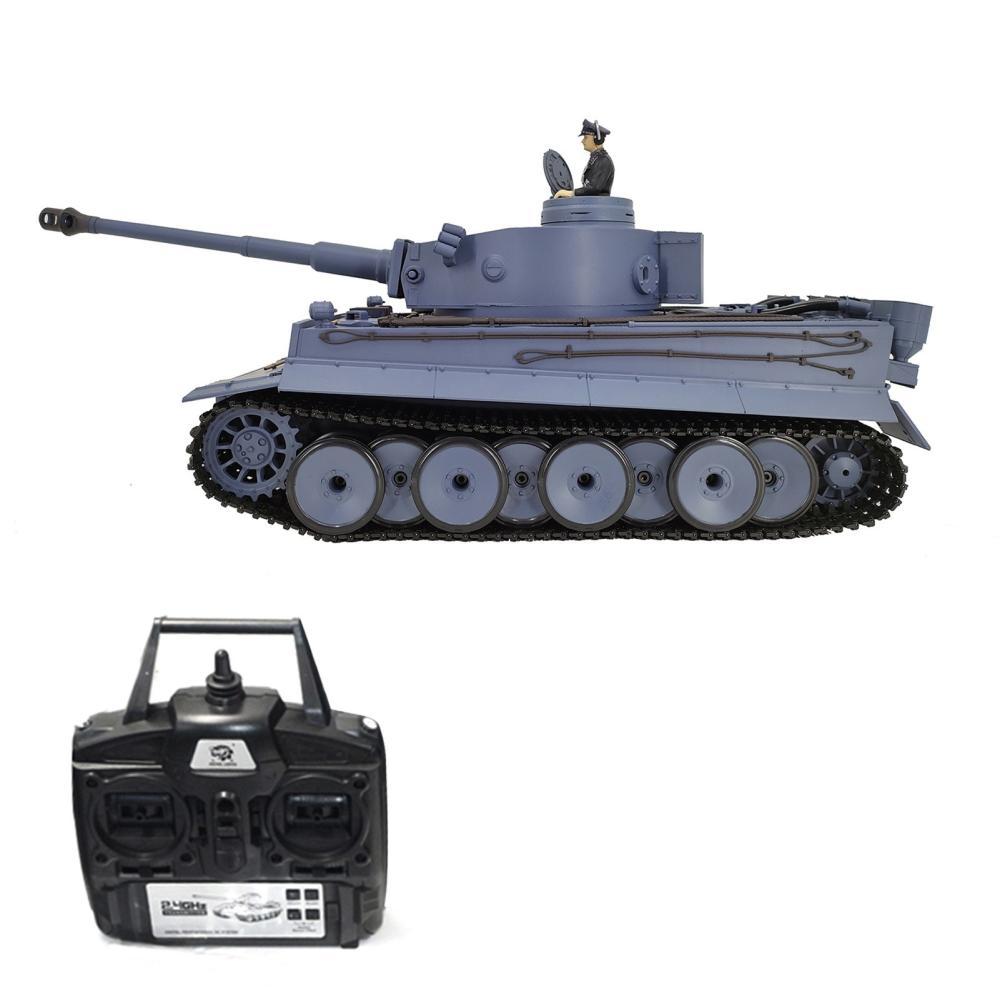 1/16 Army RC Tanks Tank Toys Remote Control Vehicles with Sound and Light RC Military Toys Grey |  Cars Cars Cars