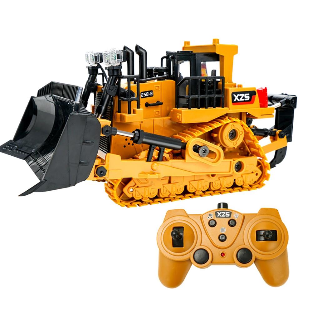 1:24  2.4G 9CH RC Bulldozer RC Tractor Truck Yellow |  Cars Cars Cars