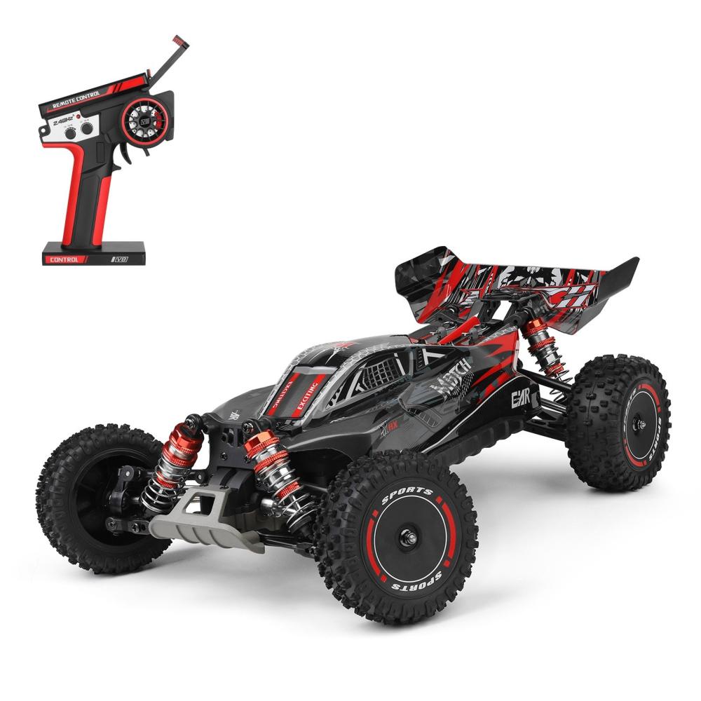 124010 Remote Control Car 1/12 2.4GHz 55KM/H High Speed Off Road Car 4WD Vehicle Gifts for Kids Adults Black |  Cars Cars Black