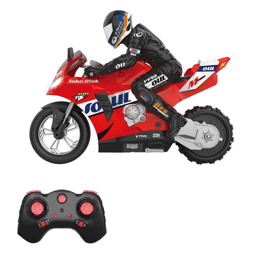 1/6 2.4G Remote Control Stunt Motorcycle Self Balancing Stunt Motorcycle Turning in Place/Self Stabilizing Balance/360 ° Drift Red |  Cars Cars Cars