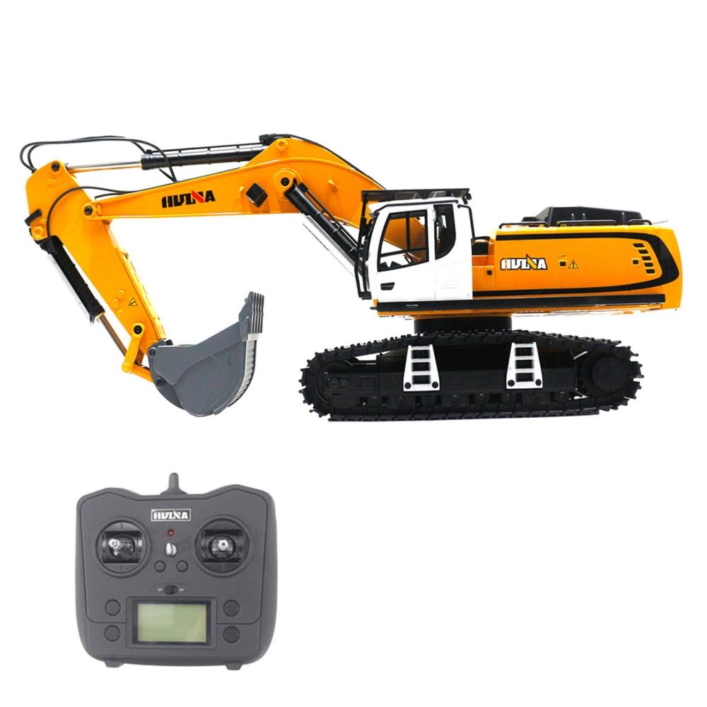 2.4 GHz 1:14 Remote Controlled Alloy Excavator Remote Controlled Car Toy with Sound Light Yellow |  Cars Cars Cars