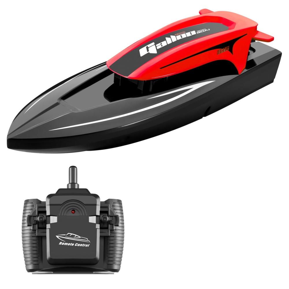 2.4G 20km/h Dual Motor High-speed Waterproof Remote Control Speed Boat with LED Lights Red |  Boats Boats Boats