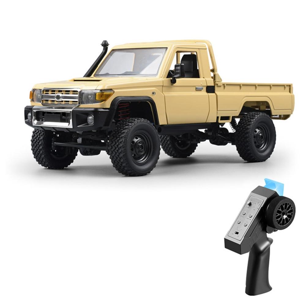 2.4Ghz 1:12 Remote Control Crawler Pickup Remote Control Car with Controllable Headlights Yellow |  Cars Cars Cars