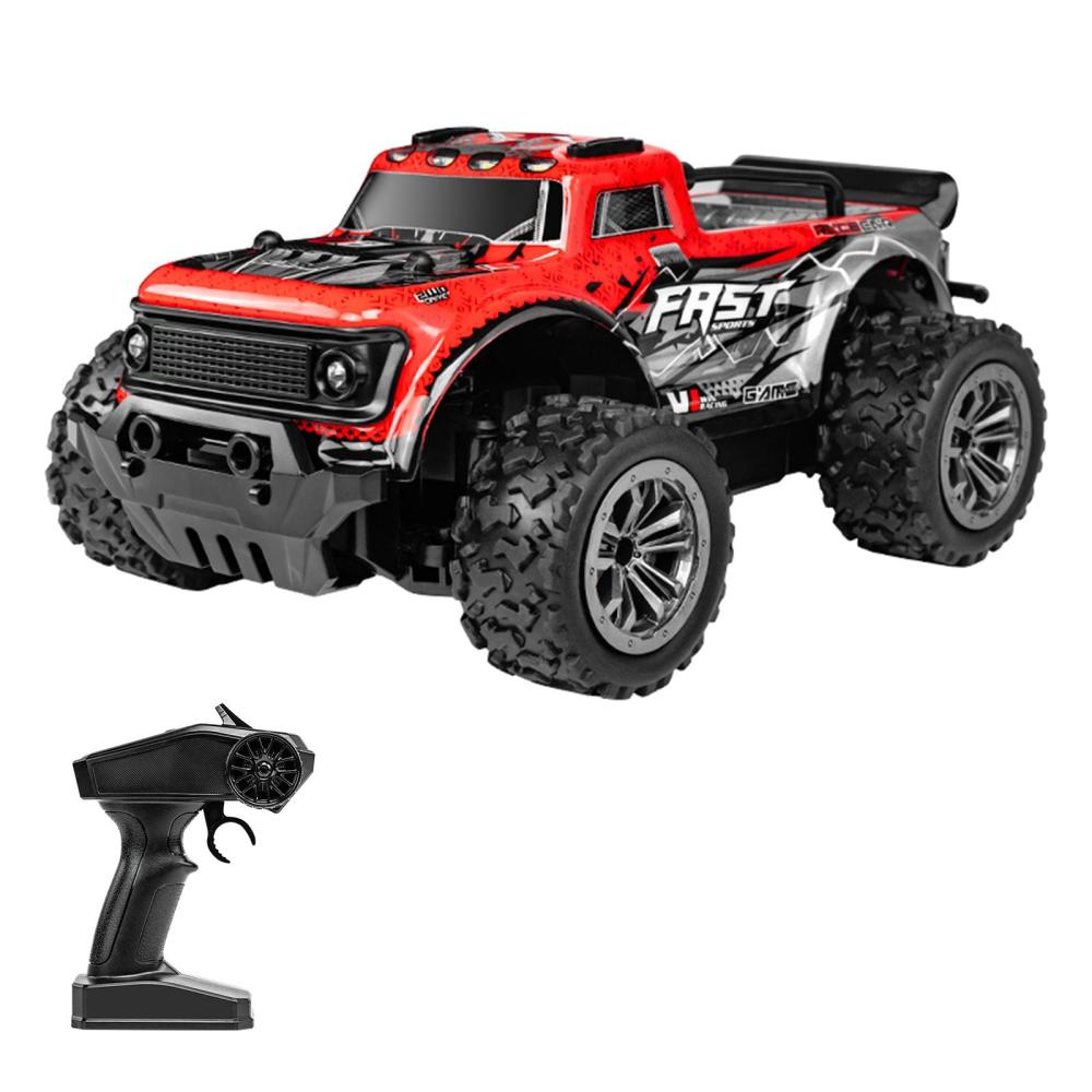 2.4GHz 1/20 Remote Control Short Truck 25KM/H High Speed Off Road Car with LED Light Red |  Cars Cars Cars