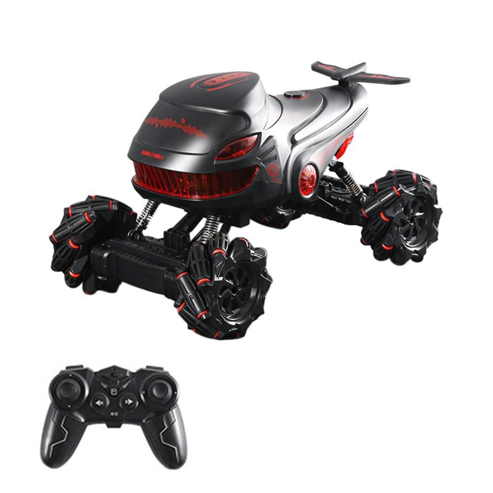 2.4GHz 360-Degree Rotating Car Toy with Light Sound Effect 4WD Remote Control Spray Toy Red |  Cars Cars Cars