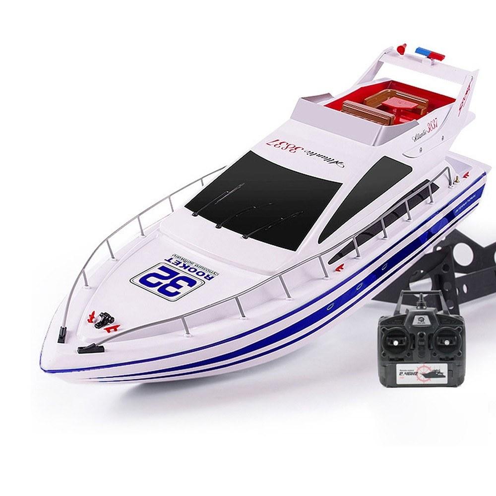 2.4GHz High Speed 30km/h Speedboat Remote Control Ship Waterproof 70cm/27.56inch Large-sized Boat Toys Blue |  Boats Boats Blue