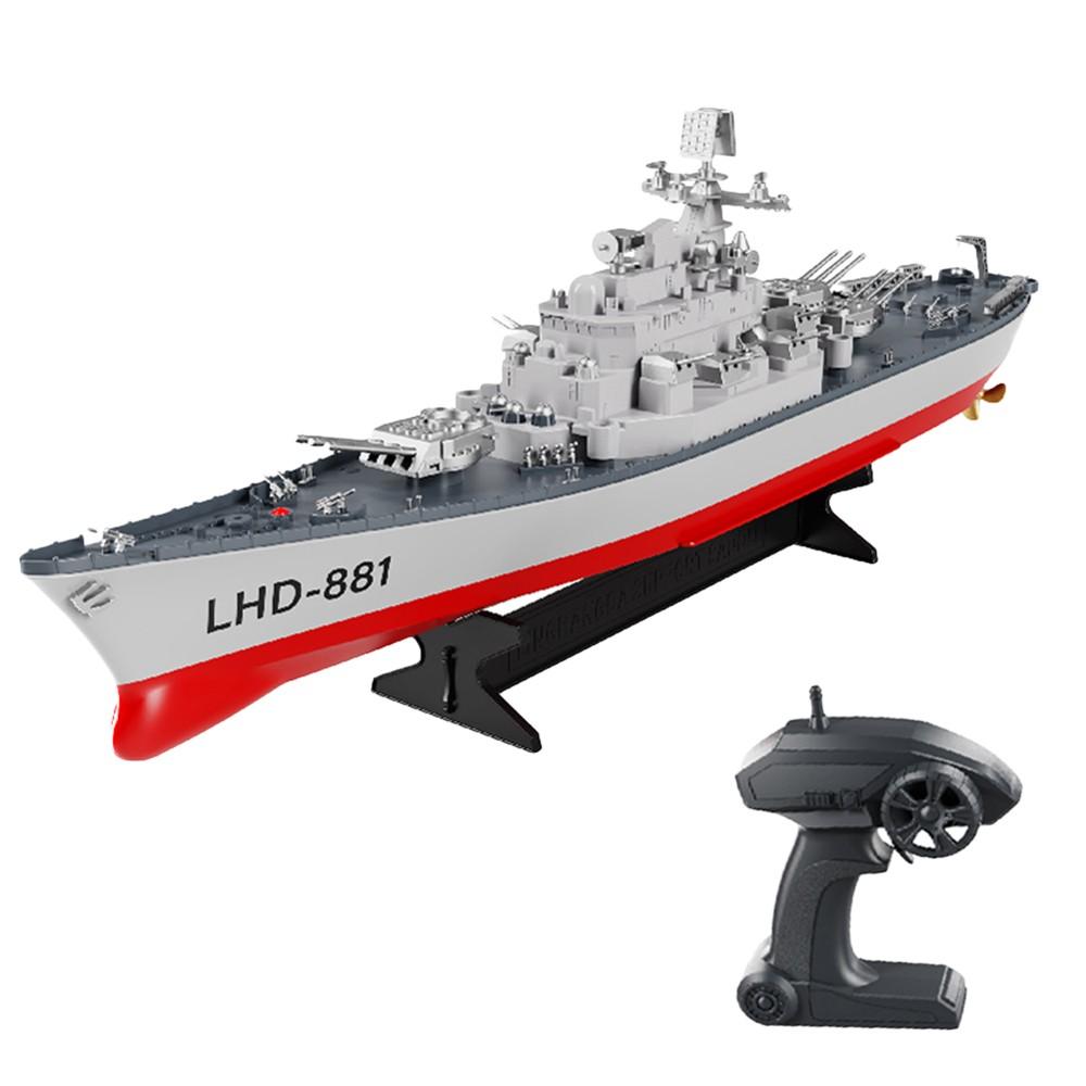 2.4GHz Remote Control Battleship Remote Control Boat Large Size Ship Low Battery Alarm /off Water Power Outage Simulated Lighting  |  Boats Boats Boats