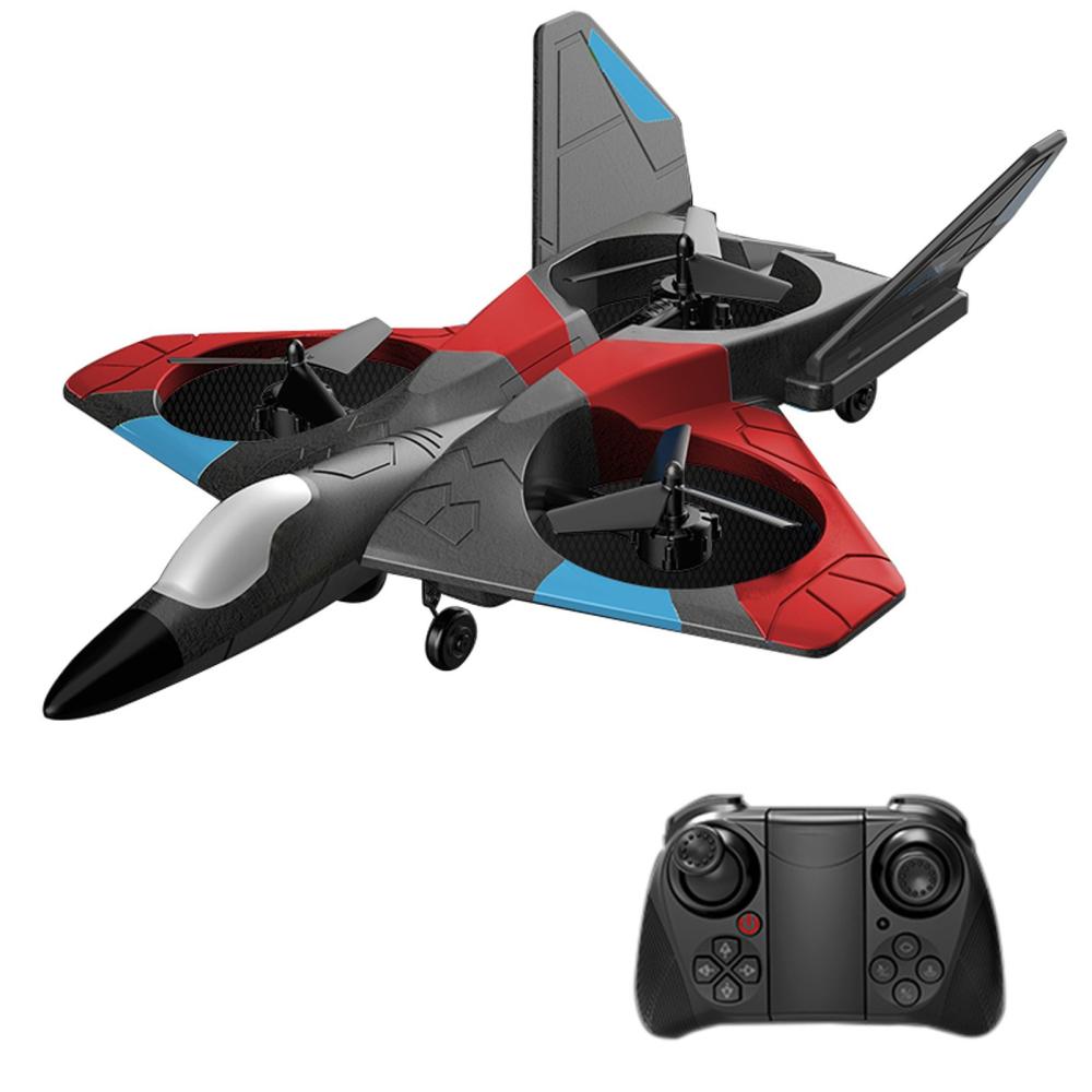 2.4GHz Remote Control Plane Gliding Aircraft Flight Toys Gyroscope Stabilization with LED Lights Headless Mode One Key Return Red |  Airplanes Airplanes Airplanes