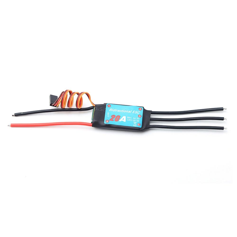 20A Brushless ESC Bidirectional Electronic Speed Controller for RC Car Boat Remote Control  |  Car Parts Car Parts Car Parts