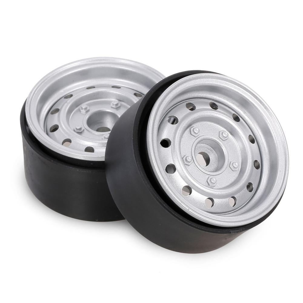 2PCS Metal 1.9 Inch Wheel Hub Rim Beadlock for 1/10 RC Crawler Car Compatible with TRX4 SCX10 RC4WD Hsp Redcat Traxxas Tamiya Hpi AXIAL Silver |  Car Parts Car Parts Car Parts