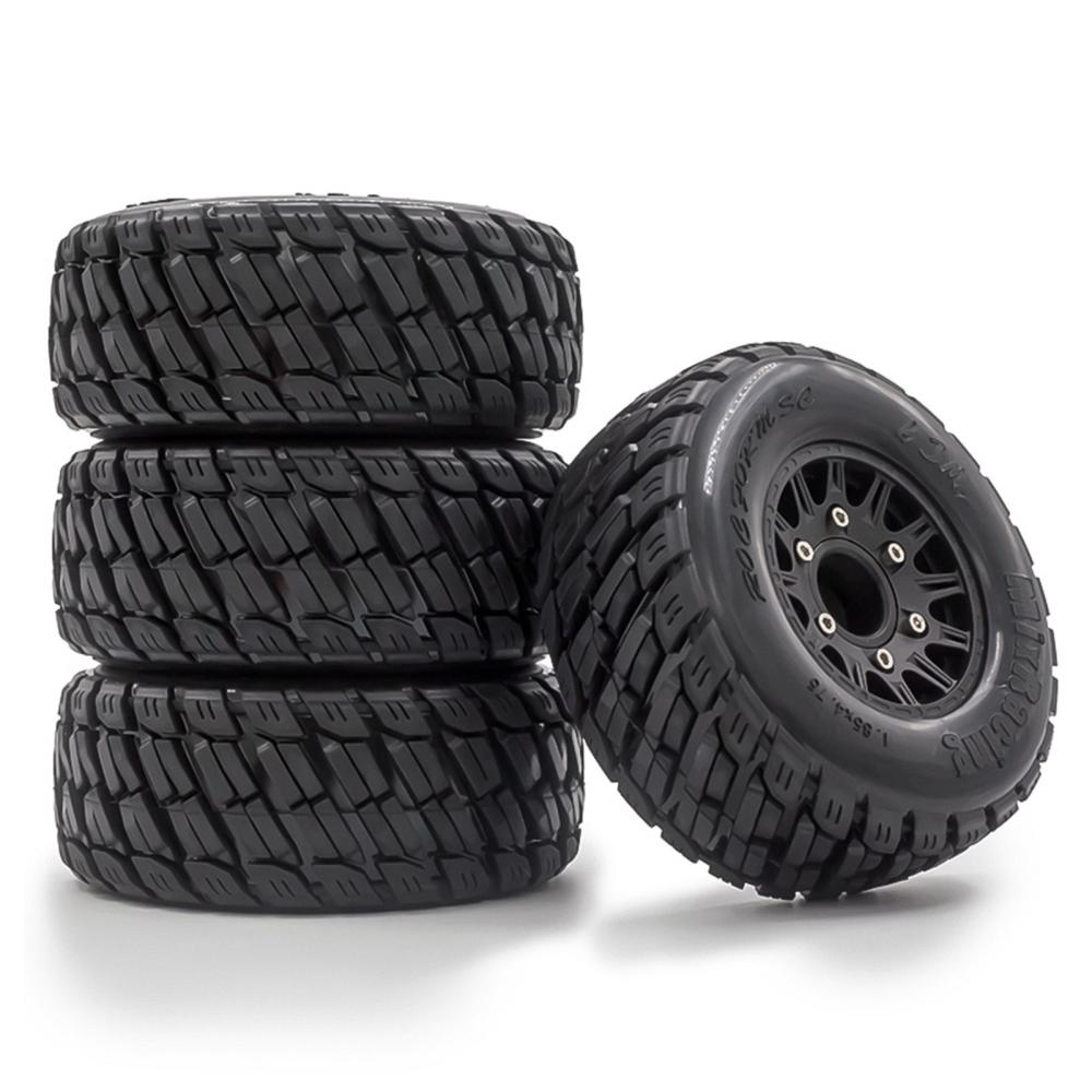 4pcs Remote Control Car Tires Replacements for 12MM 14MM 17MM ARRMA TRX HSP Tamiya HPI Off-road Vehicle Short Truck Black1 |  Car Parts Car Parts Black1