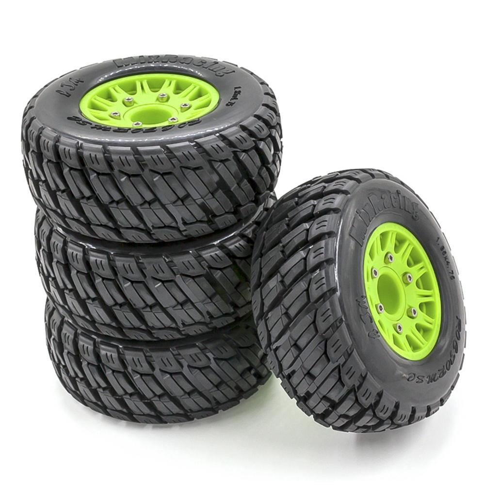 4pcs Remote Control Car Tires Replacements for 12MM 14MM 17MM ARRMA TRX HSP Tamiya HPI Off-road Vehicle Short Truck Green1 |  Car Parts Car Parts Car Parts