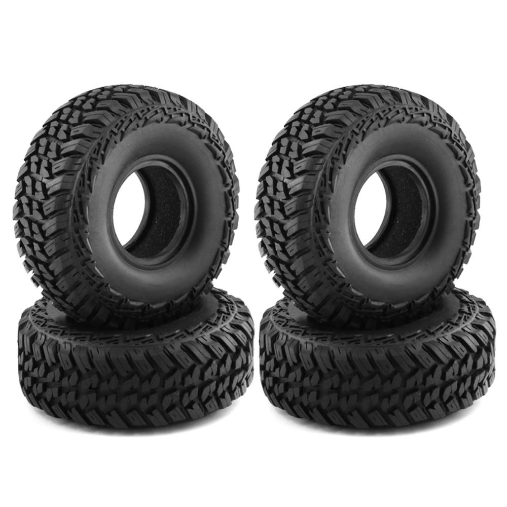 4pcs Remote Control Crawler 1.9 Rubber Car Tires 120*50*45mm Replacement for TRAX4 RC4WD D90 Axial SCX10 II III Redcat 1/10 Remote Control Car Wheels Black |  Car Parts Car Parts Black