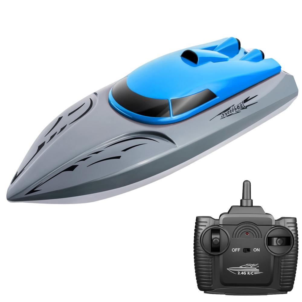 806 2.4G RC Boat 20KM/h Waterproof Toy High Speed RC Boat Racing Boat Blue |  Boats Boats Blue