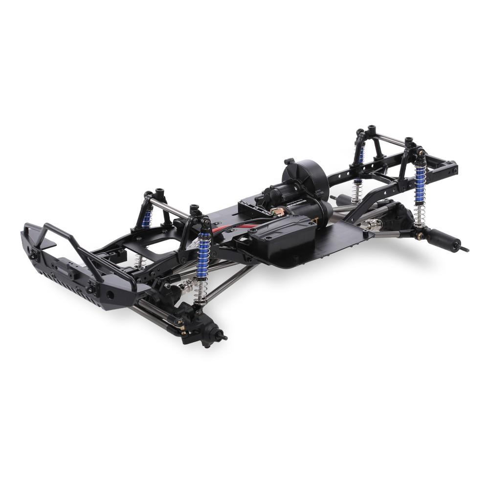 AUSTAR 313mm Wheelbase Chassis Frame w/ Tries Black |  Car Parts Car Parts Black