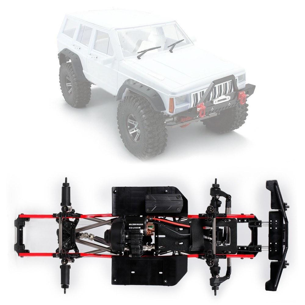 AUSTAR A2X-313C RC Car Chassis 275mm/10.8inch Wheelbase Chassis Frame 540 35T Motor for 1/10 RC Crawler Car Axial  SCX10 II RC Car Black |  Cars Cars Black