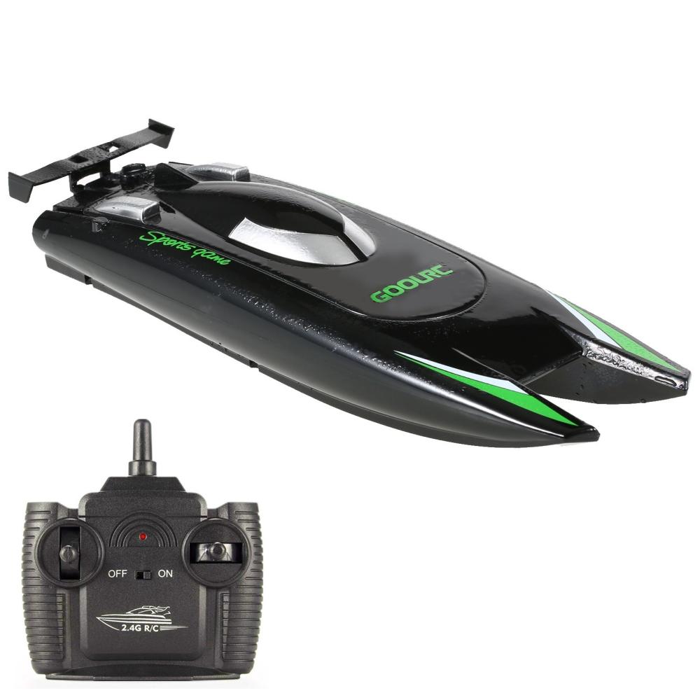 COOLRC 805 RC Boats 25KM/H High Speed Racing Boat 2 Channels Remote Control Boats for Pools Black1 |  Boats Boats Black1