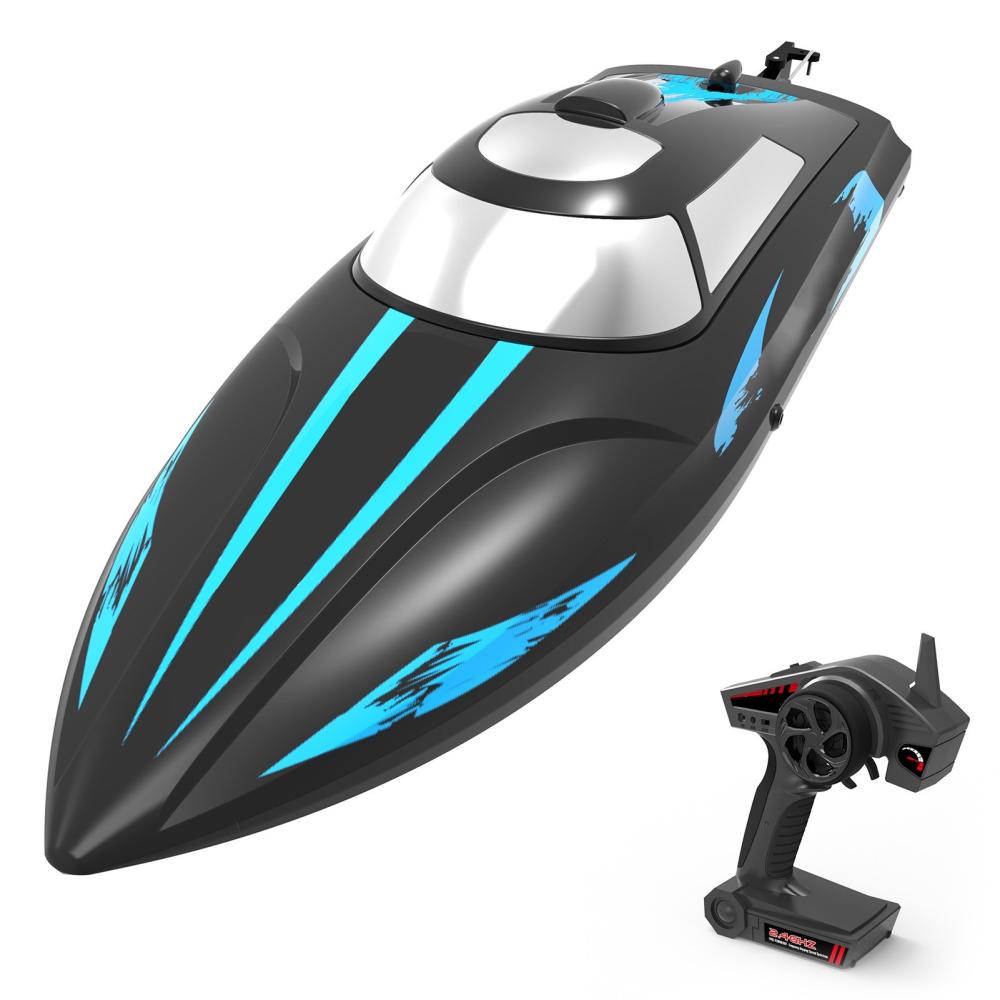 EXA79504 2.4GHz 30km/h Remote Control Boat Low Battery Protection Black |  Boats Boats Black