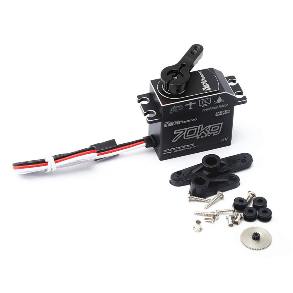 GX3370BLS 70KG Digital Servo IP67 Waterproof Steering Servo 180° Full Metal Body Stainless Steel Gear Brushless Motor Servo for 1/8 1/5 RC Car Crawler RC Boat Airplane Helicopter Robot Red |  Car Parts Car Parts Car Parts