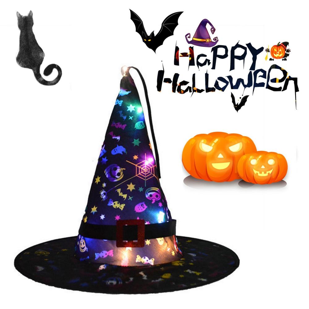 Hanging Halloween Hat Lighted Led Halloween Decorations Black |  Holiday Supplies Holiday Supplies Black