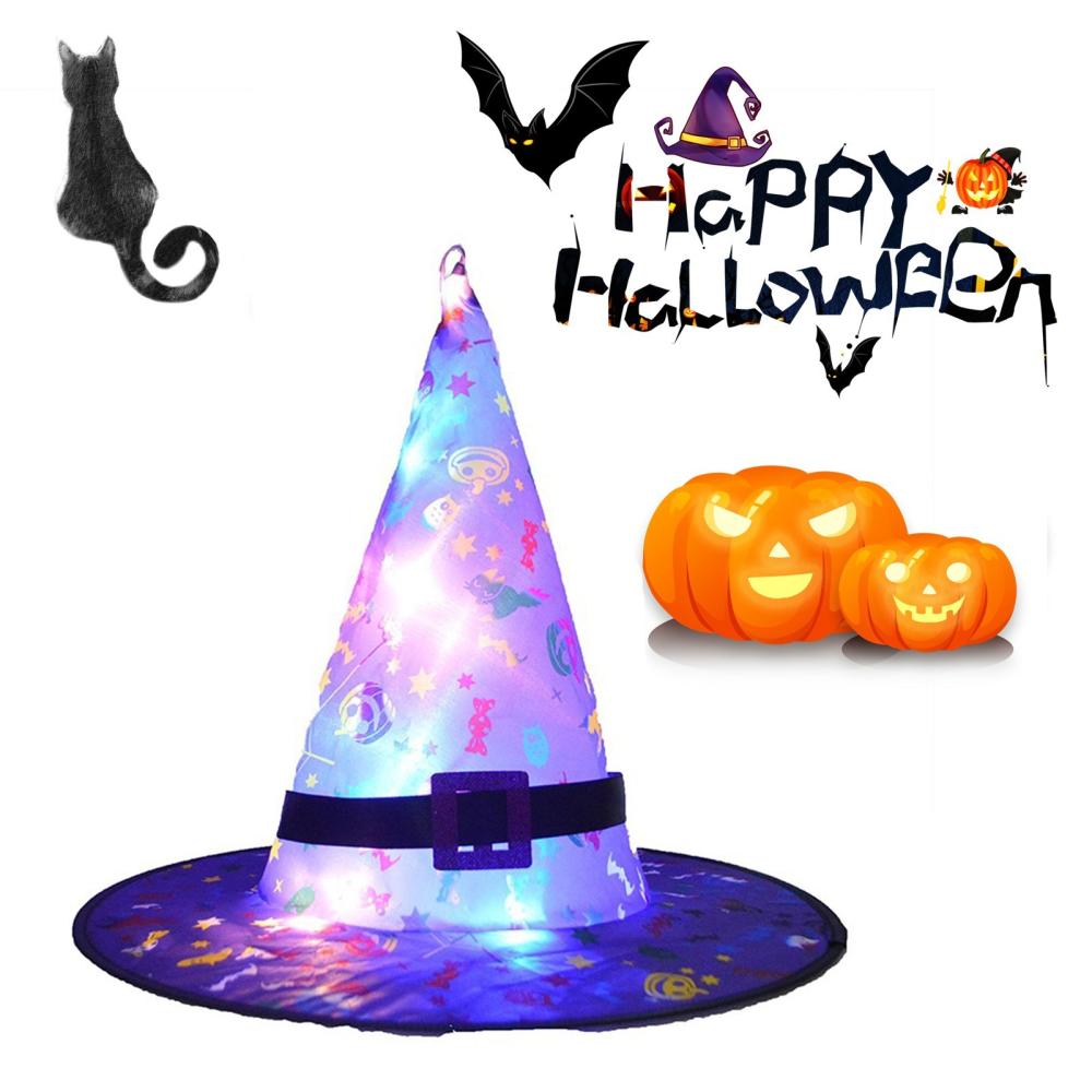 Hanging Halloween Hat Lighted Led Halloween Decorations Purple |  Holiday Supplies Holiday Supplies Holiday Supplies