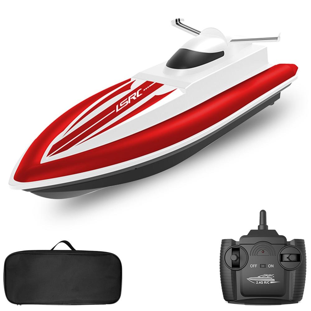 LSRC 2.4GHz RC Race Boat Waterproof Toy with Bag for Lake Pool Sea Gift for Kids Boys Girls Red |  Boats Boats Boats