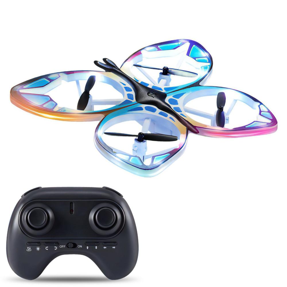 Mini Drone Remote Control Drone with Colorful Light 3D Flip Headless Mode Altitude Hold Blue |  Quadcopter Quadcopter Blue