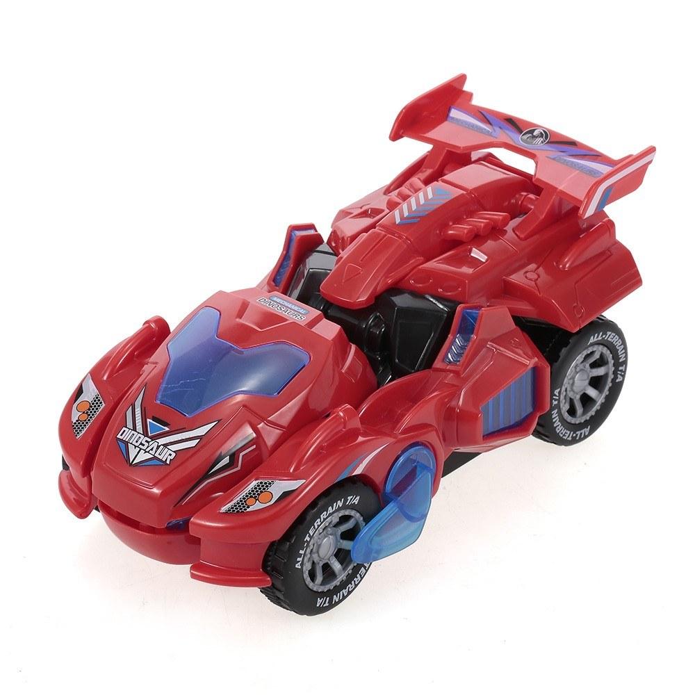 Pull Back Dinosaur Cars Dinosaur Car Toys Transformable Dinosaur Pull Back Car Toy Electric 360° Rotate with Light Music Action Red |  Novelty RC Toys Novelty RC Toys Novelty RC Toys