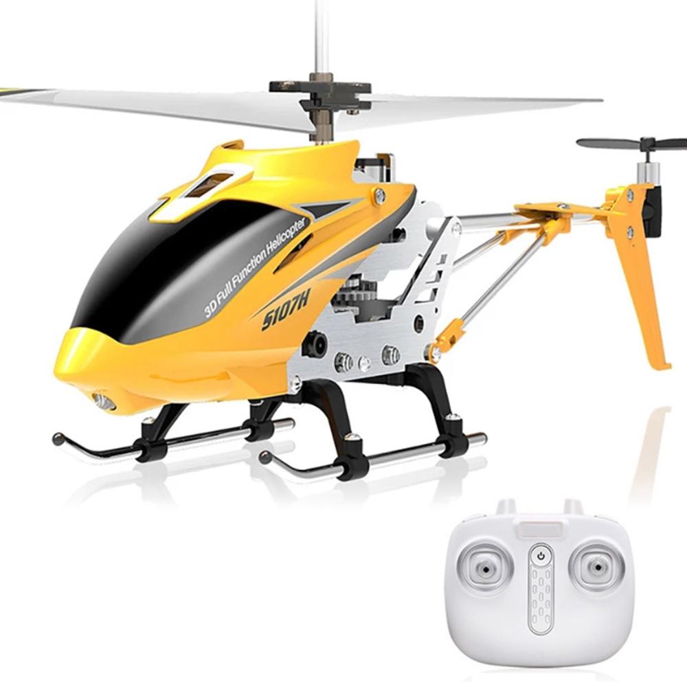 RC Helicopter Remote Control Helicopter Mini RC Auto-hover Gyro Stabilization One-key Takeoff Landing Yellow |  Helicopters Helicopters Helicopters