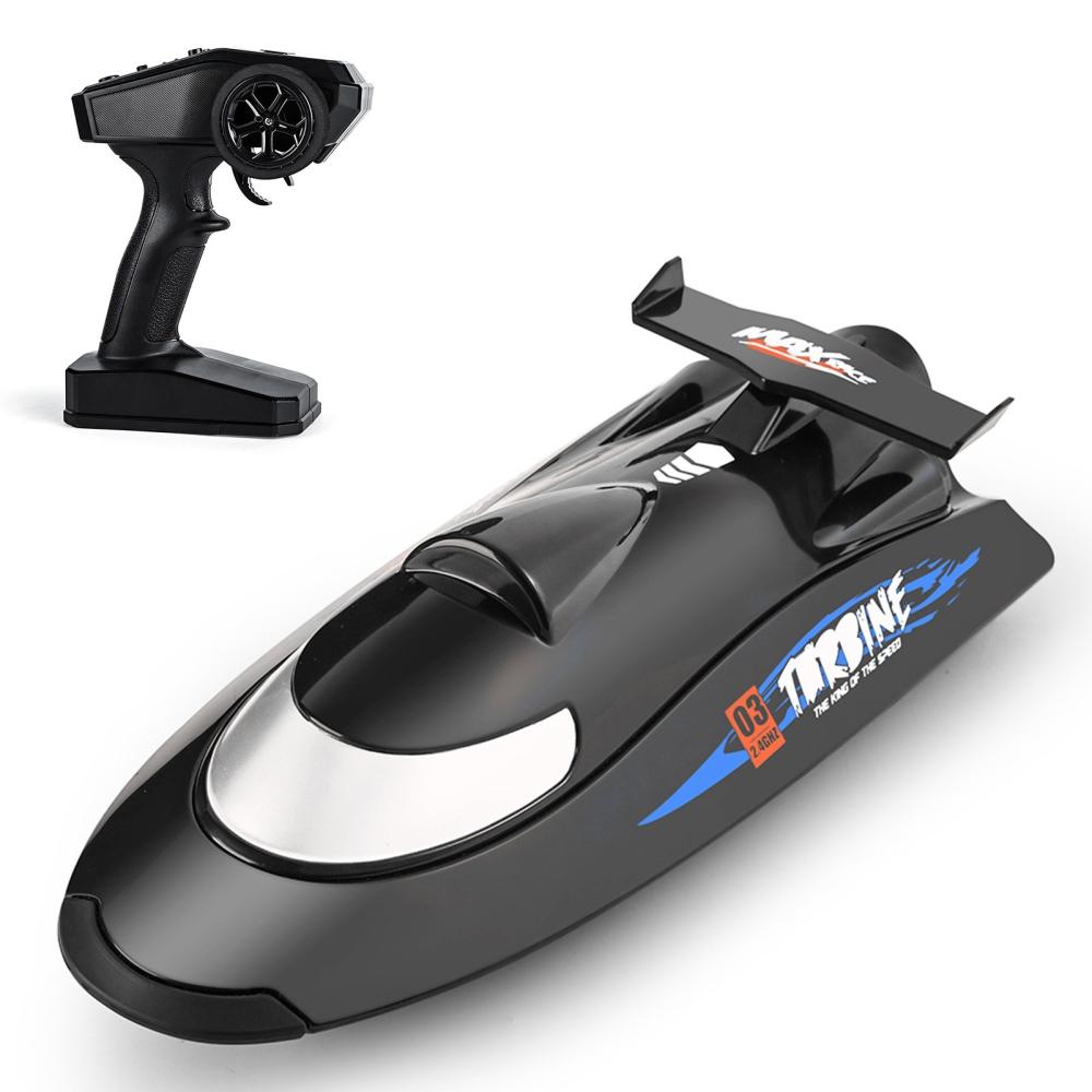 V009 Remote Control Boats 2.4G 30km/h Turbine Drive RC Boat Black |  Boats Boats Black