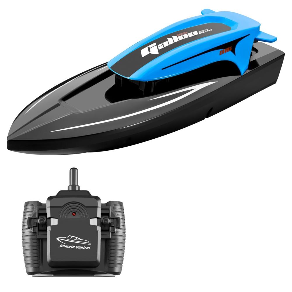 2.4G 20km/h Dual Motor High-speed Waterproof Remote Control Speed Boat with LED Lights Blue |  Boats Boats Blue