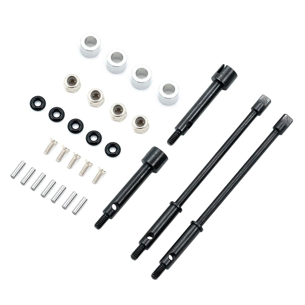 Front Rear Joint Drive Shaft Upgrade Parts Compatible with 1/24 Axial SCX24 90081 AXI00005 C10 AXI00006 AXI00002 RC Car Black |  Car Parts Car Parts Black