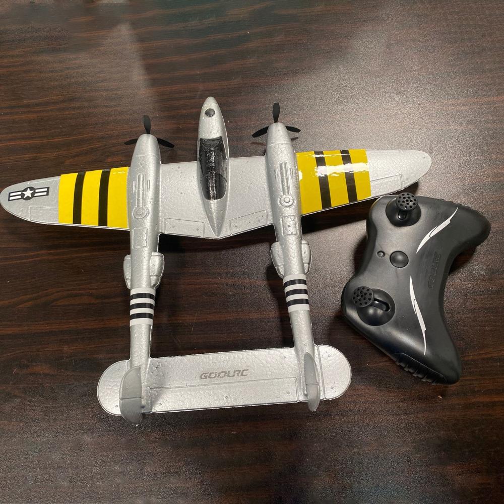 RC Airplane 2.4GHz 2CH P38 RC Airplane Aircraft EPP Flight Toys Outdoor Flight Toys for Kids Boys Grey |  Airplanes Airplanes Airplanes