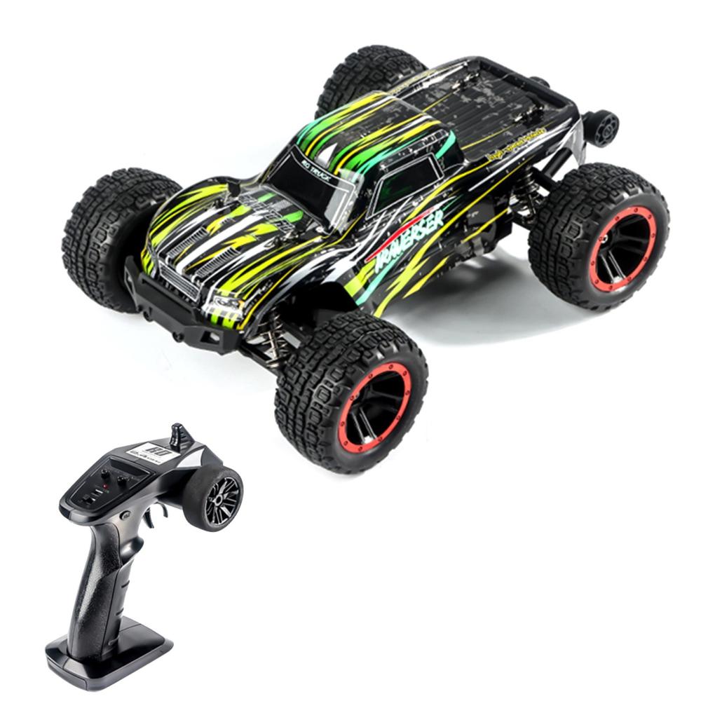 1:14 4WD 2.4GHz Remote Control Truck 40km/h High-Speed Off-Road Vehicle Toy with Brushed Motor LED Headlights Green |  Cars Cars Cars