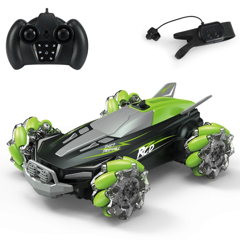 D888 2.4G 4WD RC Stunt Car Remote Control Car 360°Rotation Drift Car with LED Light and Music Green |  Cars Cars Cars