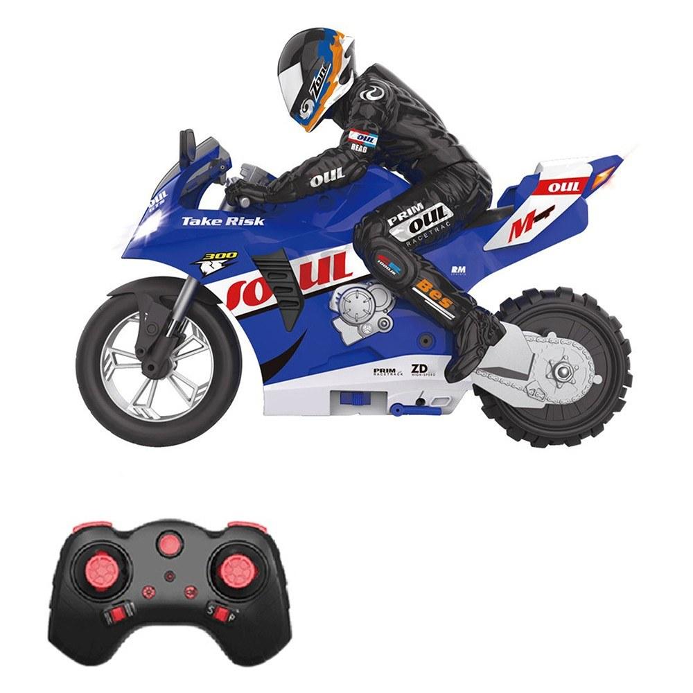 1/6 2.4G Remote Control Stunt Motorcycle Self Balancing Stunt Motorcycle Turning in Place/Self Stabilizing Balance/360 ° Drift Blue |  Cars Cars Blue